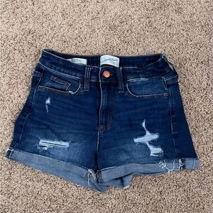 Universal Thread Blue Jean Shorts Distressed Cut-Off
